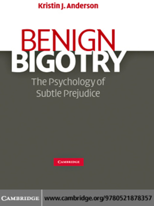 Cover image for Benign Bigotry